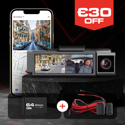 XTRAS | X2E 4K DUAL CAR DASHCAM BUNDLE - FRONT & CABIN