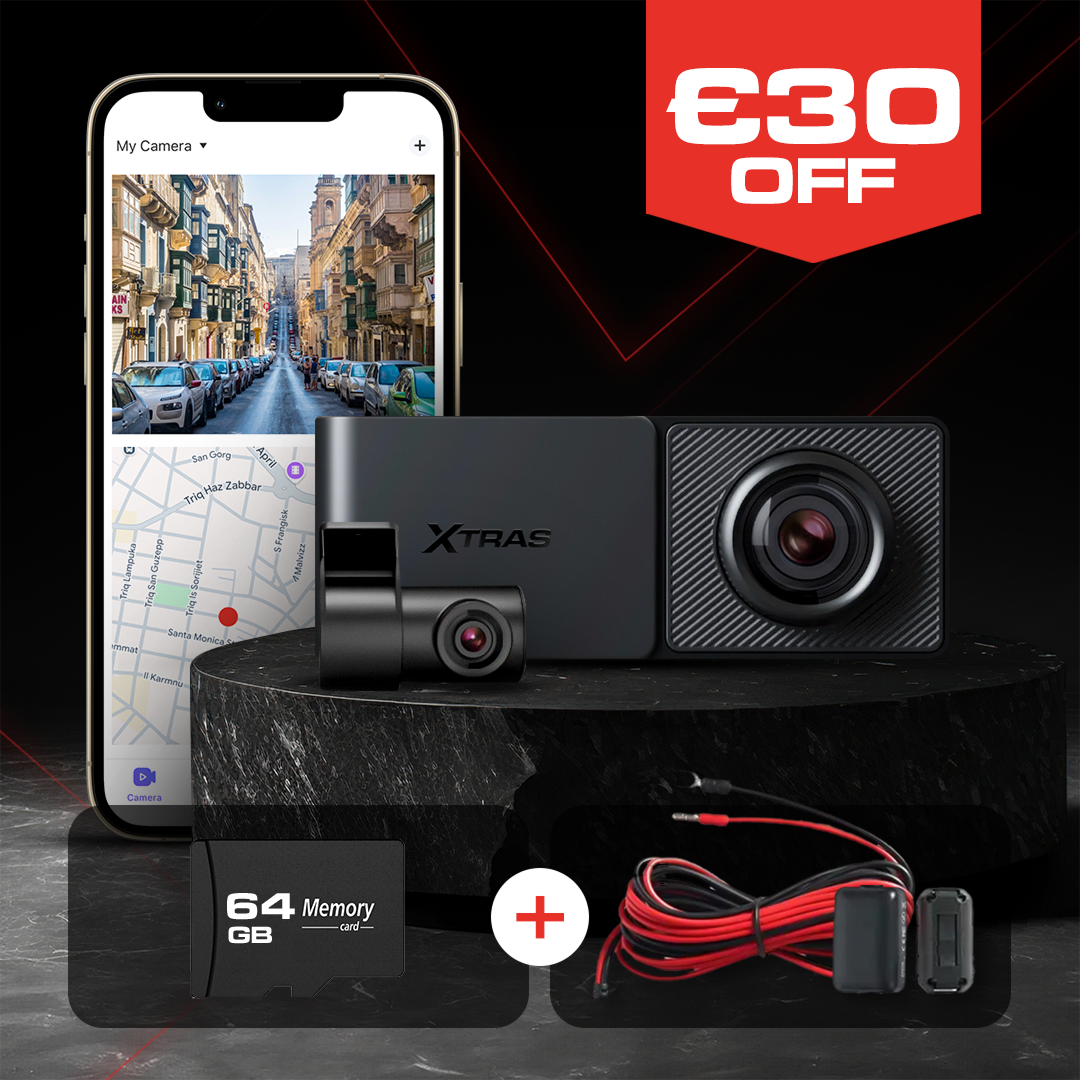 XTRAS | X2 DUAL 4K CAR DASHCAM BUNDLE - FRONT & REAR