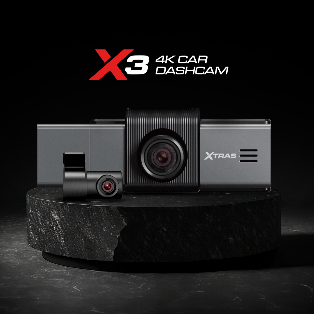 XTRAS | X3 4K CAR DASHCAM - TRIPLE